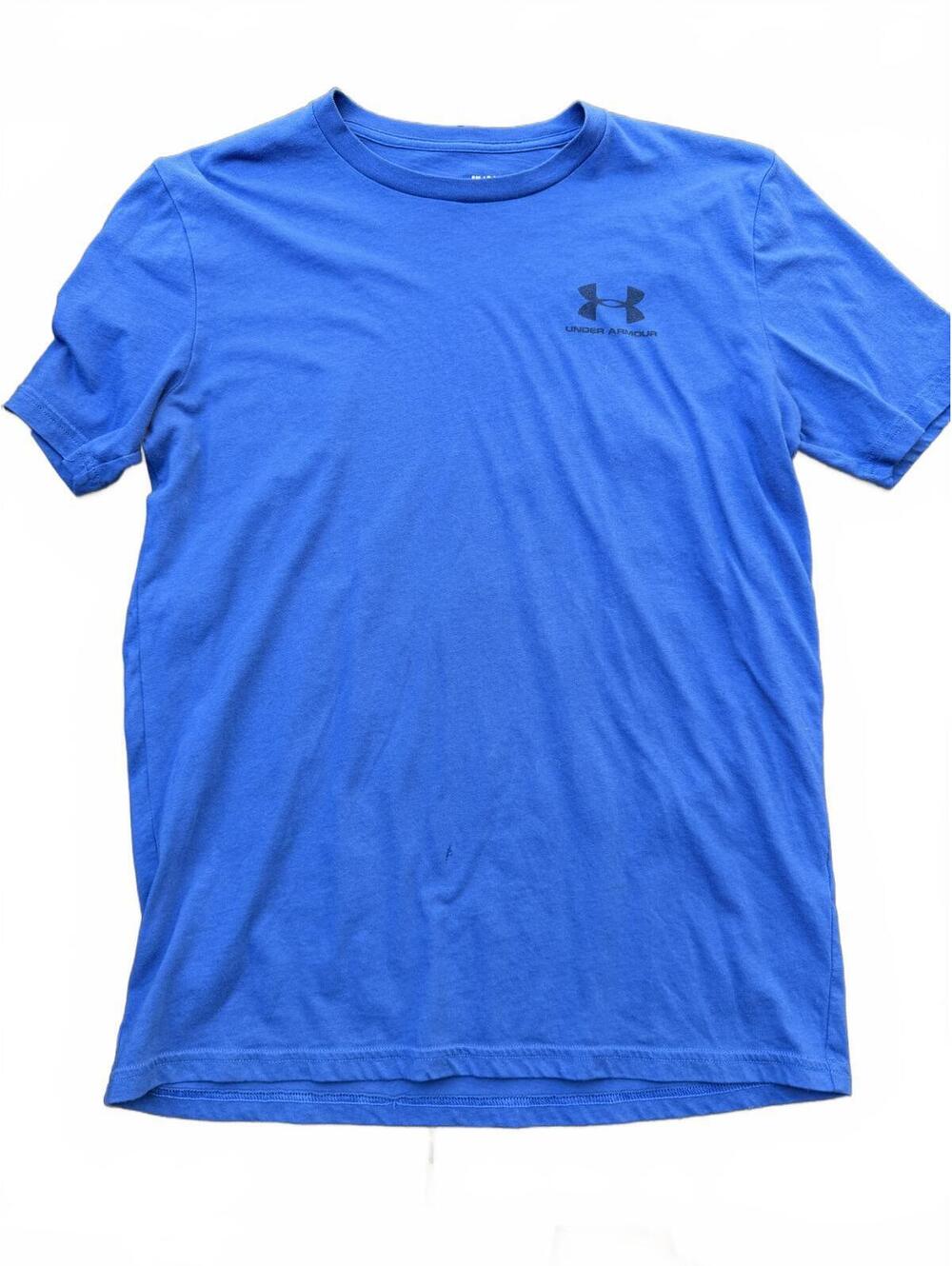 Under Armour blue short sleeve athletic shirt